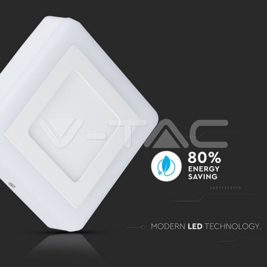 22W LED Panel Surface Twin Square Warm White - 5