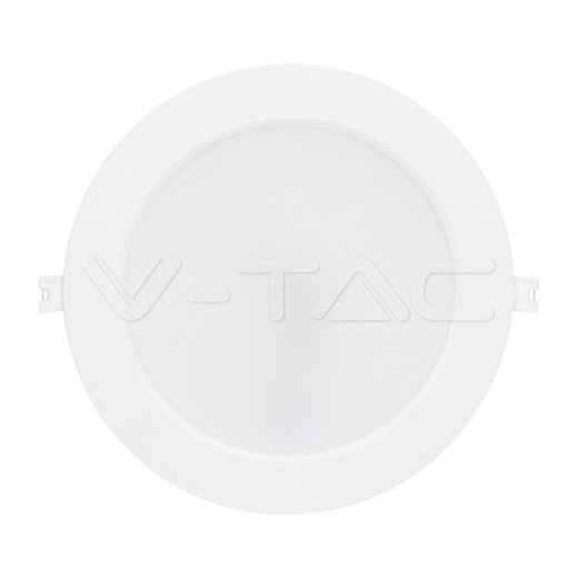 24W LED SAMSUNG Chip Backlit Panel Recessed Round 4000K - 4