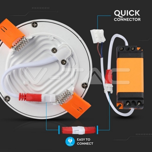 29W LED Panel Trimless Round Warm White - 6