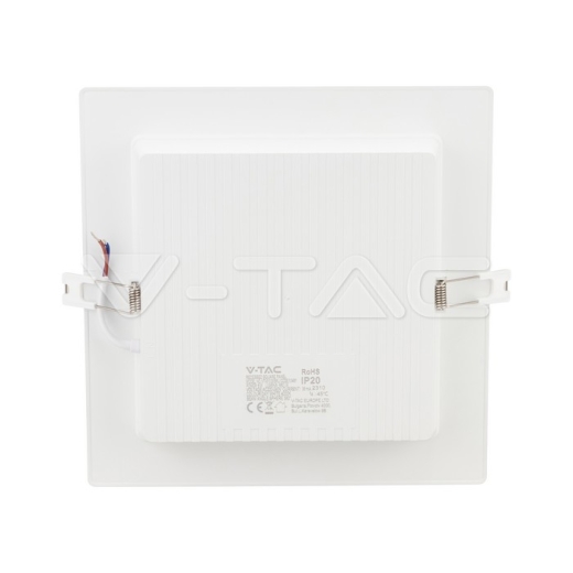 6W LED Backlit Recessed Panel Square 3000K - 5