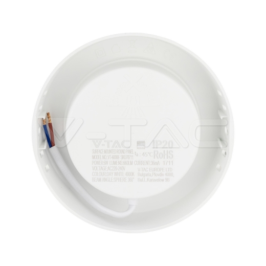 6W LED Mini Panel SAMSUNG Chip Backlit Surface Mounted Round 3000K - 5