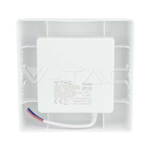 Plafón Retroiluminado LED 6W Cuadrado 4000K - 5