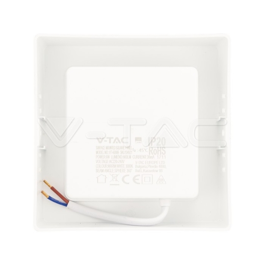 6W LED Mini Panel SAMSUNG Chip Backlit Surface Mounted Square 3000K - 5