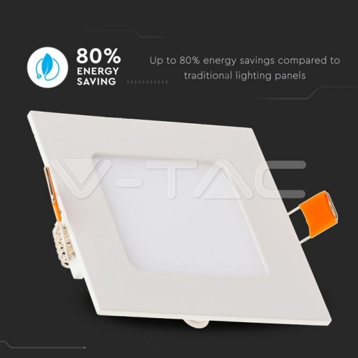 6W LED Panel Premium Square Natural White - 3