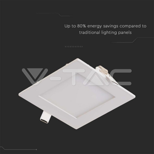 Downlight Panel Premium LED 6W Cuadrado 6400K - 3