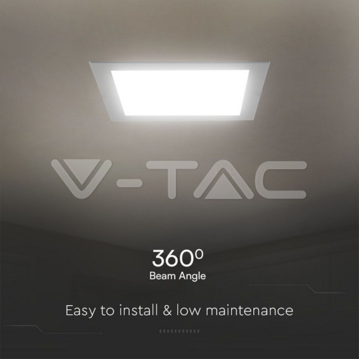 Panel LED 6W SAMSUNG Chip Retroiluminado Empotrado - Cuadrado 4000K - 3