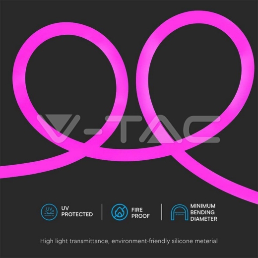 12W Neon Flex Pink - 7