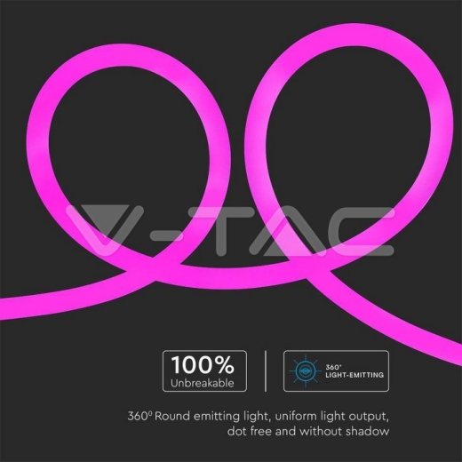 12W Neon Flex Pink - 8