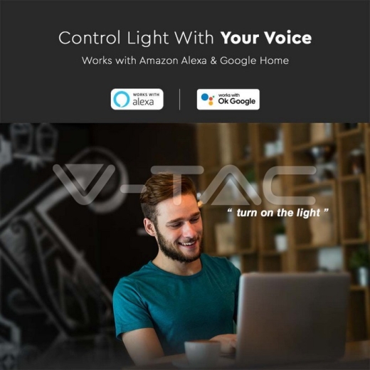 LED Strip Light - 36W EU Plug Compatible with Amazon Alexa And Google Home - 10