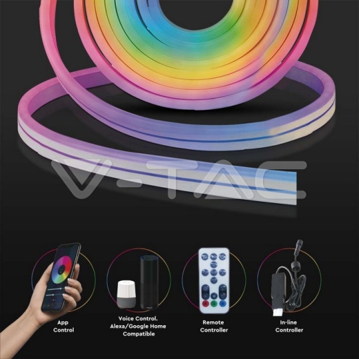 LED Strip Light - 36W EU Plug Compatible with Amazon Alexa And Google Home - 7