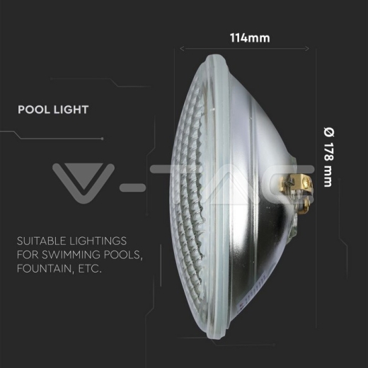 Pool Light 8W PAR56 Remote Control RGB - 7