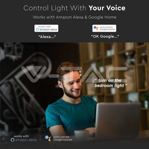 Dicróica de LED 4.5W GU10 SMART RGB, blanco cálido & frío - 6