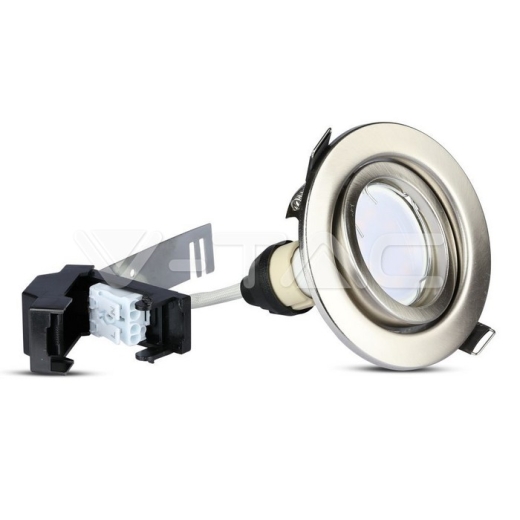 LED Spotlight 5W GU10 Fitting Satin Nichel Body 3000K 3pcs/Pack - 6