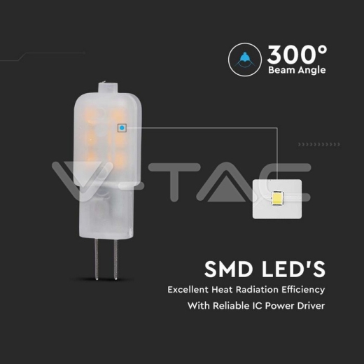 LED Spotlight SAMSUNG CHIP G4 1.1W Plastic 6400K - 4