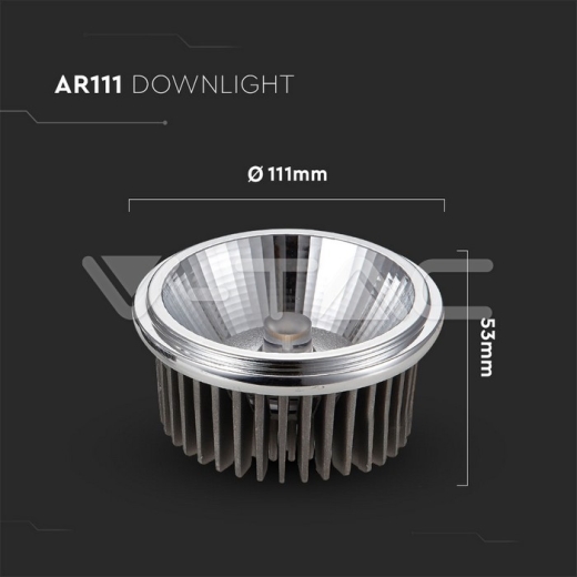 LED Spotlight G53 AR111 White 20° - 5