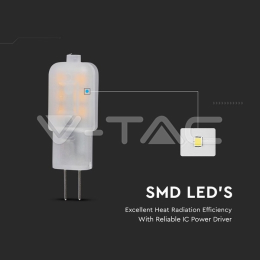 LED Spotlight SAMSUNG CHIP G4 1.1W Plastic 3000K - 4