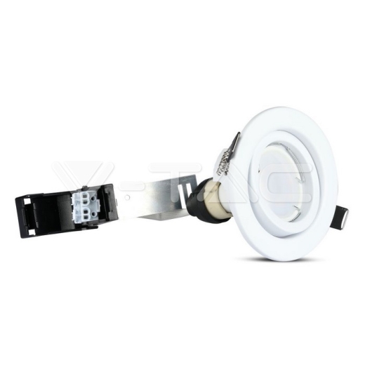 LED Spotlight GU10 Fitting White Body 6400K 3pcs/Pack - 7
