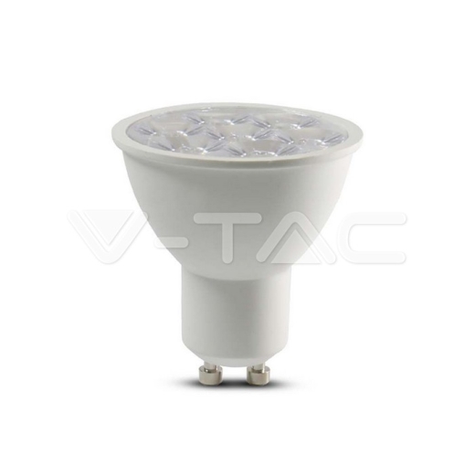 LED Spotlight SAMSUNG Chip GU10 6W Ripple Plastic 10°D 3000K - 1