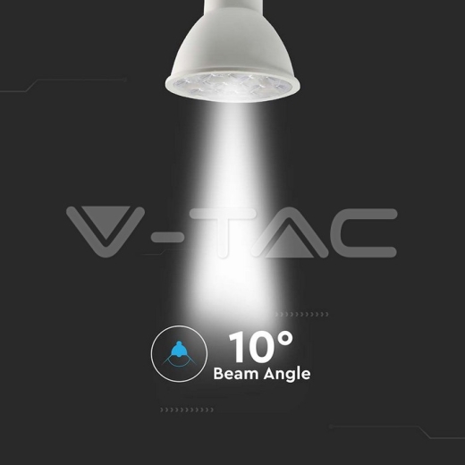 LED Spotlight SAMSUNG Chip GU10 6W Ripple Plastic 10°D 3000K - 5