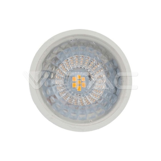 LED Spotlight SAMSUNG Chip GU10 6W Ripple Plastic 110°D 4000K - 3