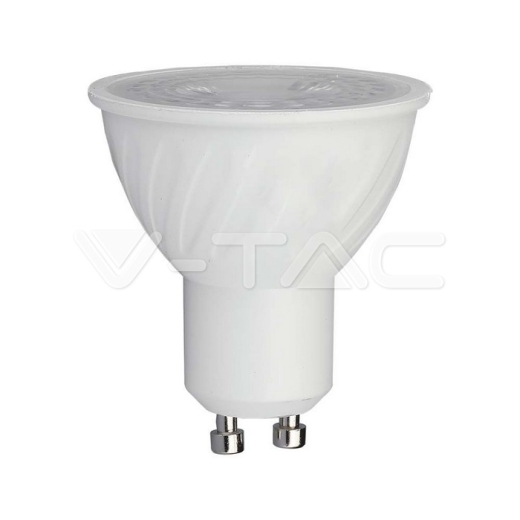 LED Spotlight SAMSUNG Chip GU10 6W Ripple Plastic 110°D 6400K - 1