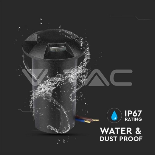 Baliza Escalera 1W Cuerpo Negro 4 direcciones 3000K - 5