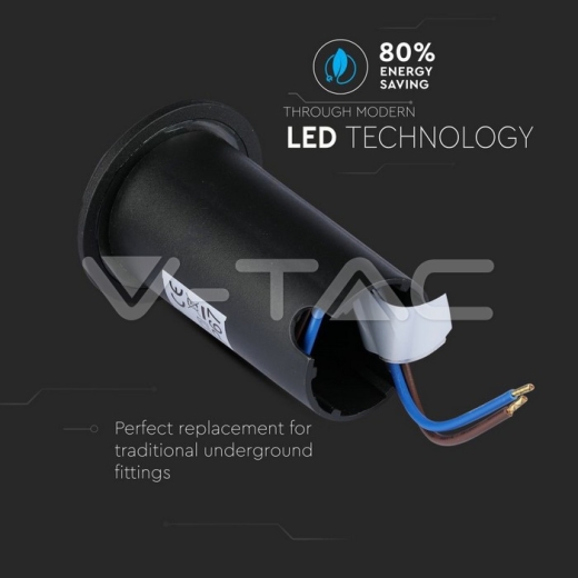 1W LED Steplight Black 2 Way 6500K - 5