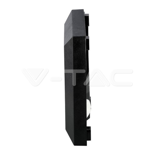 Baliza Pared Luz Indirecta LED 2W Cuerpo Negro Cuadrado 3000K - 4