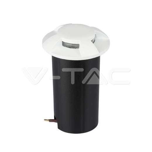 Luz LED para peldaño escalera 1W cuerpo blanco 4 direcciones 6500K - 1