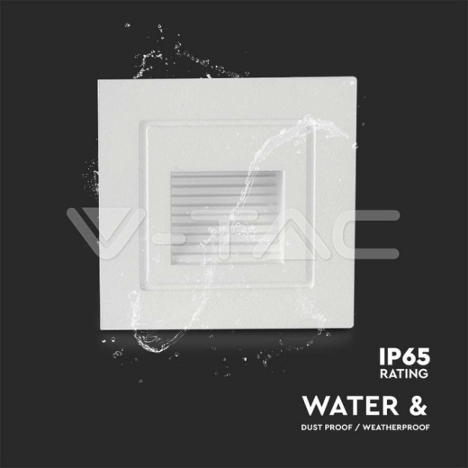 Foco de Paso LED 3W Cuerpo Blanco 3000K - 4