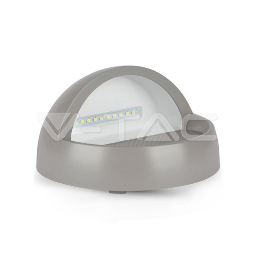 3W LED Steplight Grey Body Round Warm White - 2