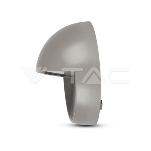 3W LED Steplight Grey Body Round Warm White - 5