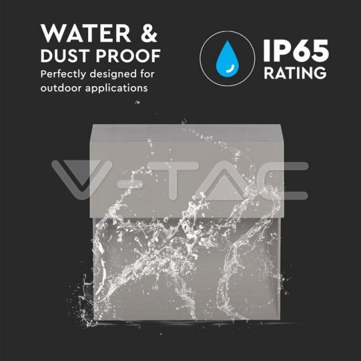 3W LED Steplight Grey Body Square Warm White - 7