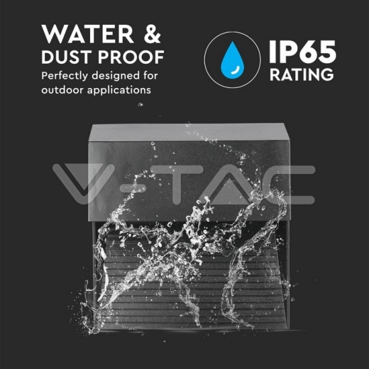 3W LED Steplight Black Body Square Natural White - 6