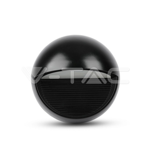 Luz LED para peldaño 3W cuerpo negro redondo blanco cálido - 3