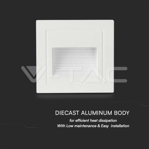 5W LED Step Light White Body 3000K - 3