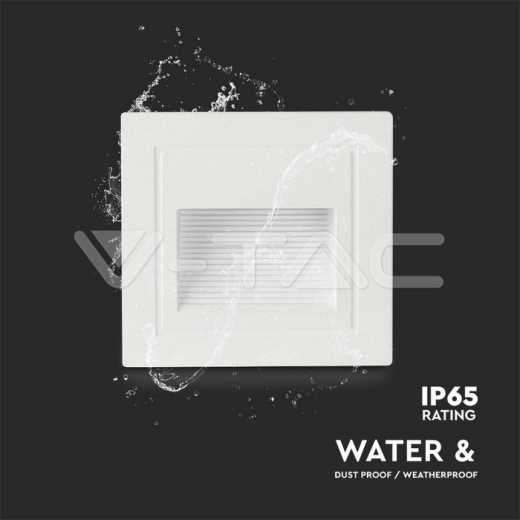 5W LED Step Light White Body 3000K - 4