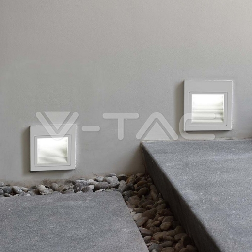 5W LED Step Light White Body 3000K - 6