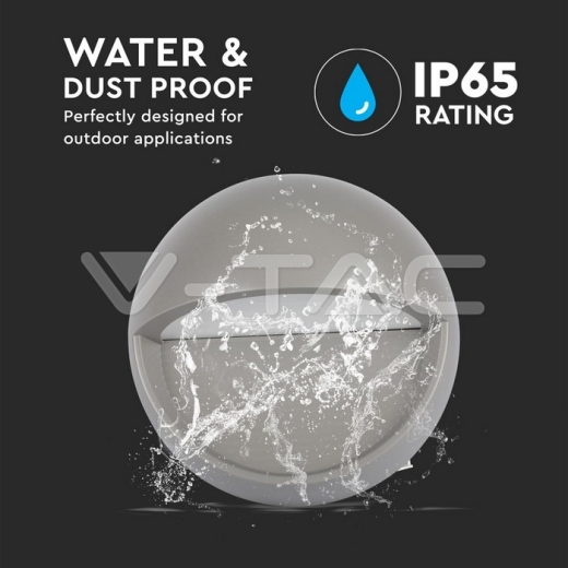 3W LED Steplight Grey Body Round Natural White - 7