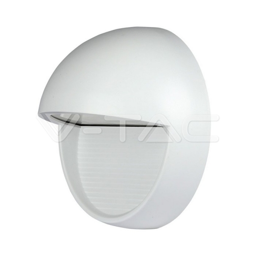 Luz LED para peldaño 3W cuerpo blanco redondo blanco cálido - 1