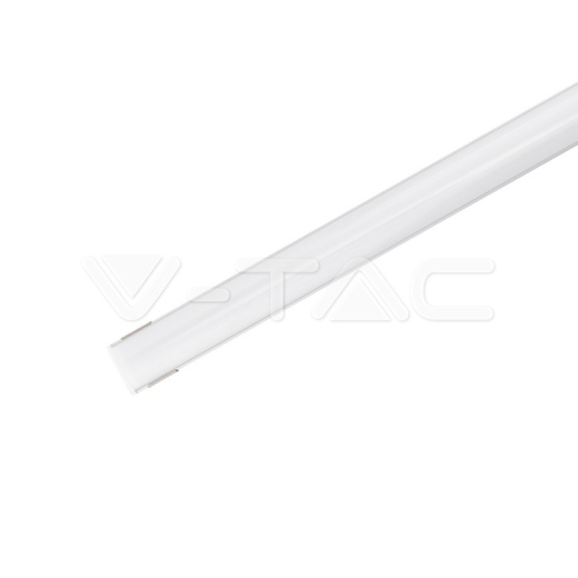Kit de montaje para tiras de LED de aluminio con difusor opaco 2000 x 15.8 x 15.8mm - 1
