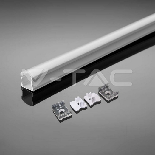 Kit de montaje para tiras de LED de aluminio con difusor blanco 2000 x 17.2 x 15.5mm - 3