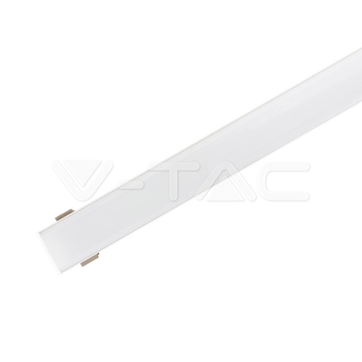 Kit de montaje para tiras de LED de aluminio con difusor blanco 2000 x 23.5 x 10mm - 1