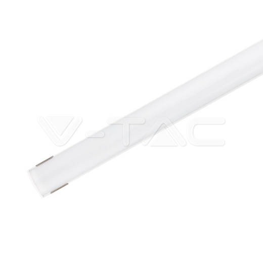 Kit de montaje para tiras de LED de aluminio con difusor blanco 2000 x 15.8 x 15.8mm - 1