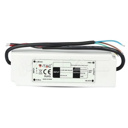 LED Plastic Slim Power Supply 150W 12V IP67 - 2