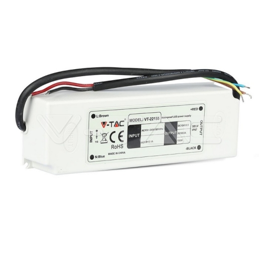 LED Plastic Slim Power Supply 150W IP67 12V - 3