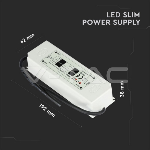 LED Plastic Slim Power Supply 150W IP67 12V - 7
