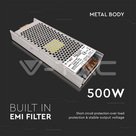 LED Power Supply 500W 24V 21A IP20 - 3