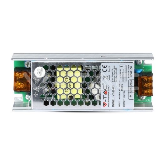 Fuente de alimentación LED- 60W 12V 5A Metal Slim - 2