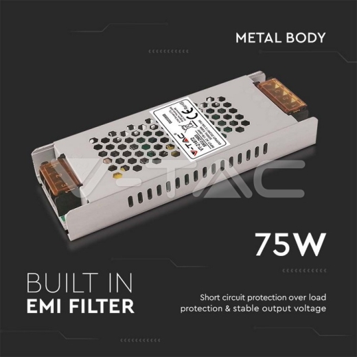 LED Power Supply 75W 24V 3.15A IP20 - 3